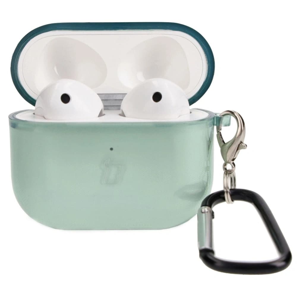 Etui Bizon Case sluchátka Clear pro Airpods 3 průhledno-zelené - 3