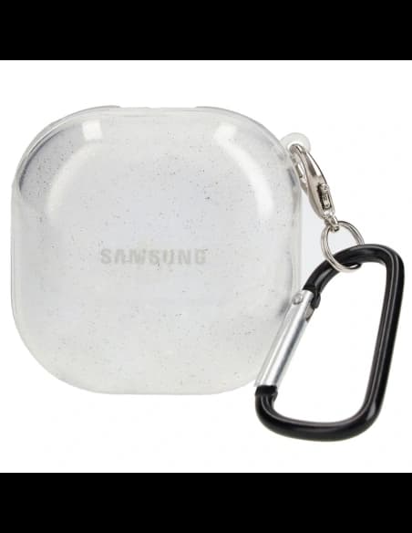 Bizon Case Headphone Clear Samsung Galaxy Buds Live / Pro / Buds2 / Buds2 Pro / Buds FE clear-glitter