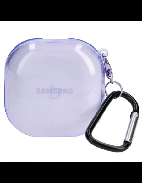 Bizon Case Headphone Clear Samsung Galaxy Buds Live / Pro / Buds2 / Buds2 Pro / Buds FE clear-purple