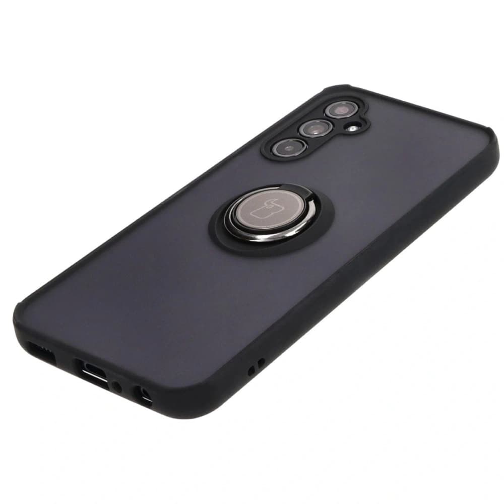 Bizon Case Hybrid Ring Samsung Galaxy M34 5G rauchig mit einem schwarzen Rahmen - 3