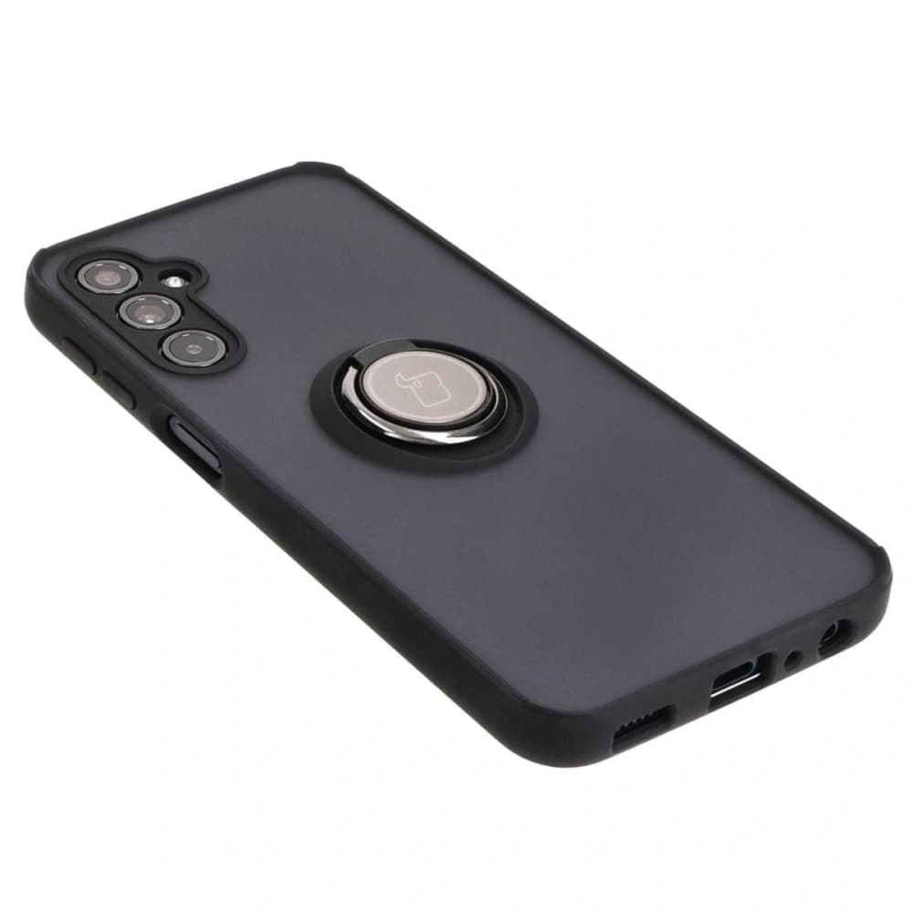 Bizon Case Hybrid Ring Samsung Galaxy M34 5G rauchig mit einem schwarzen Rahmen - 4