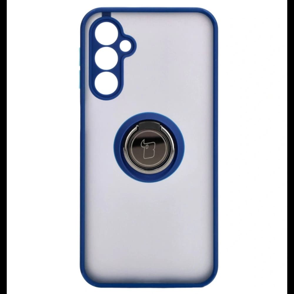 Bizon Case Hybrid Ring Samsung Galaxy M34 5G smoky with a navy blue frame - 2