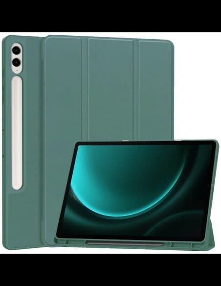 Bizon Case Tab Lizard Samsung Galaxy Tab S9 FE Plus dunkelgrün