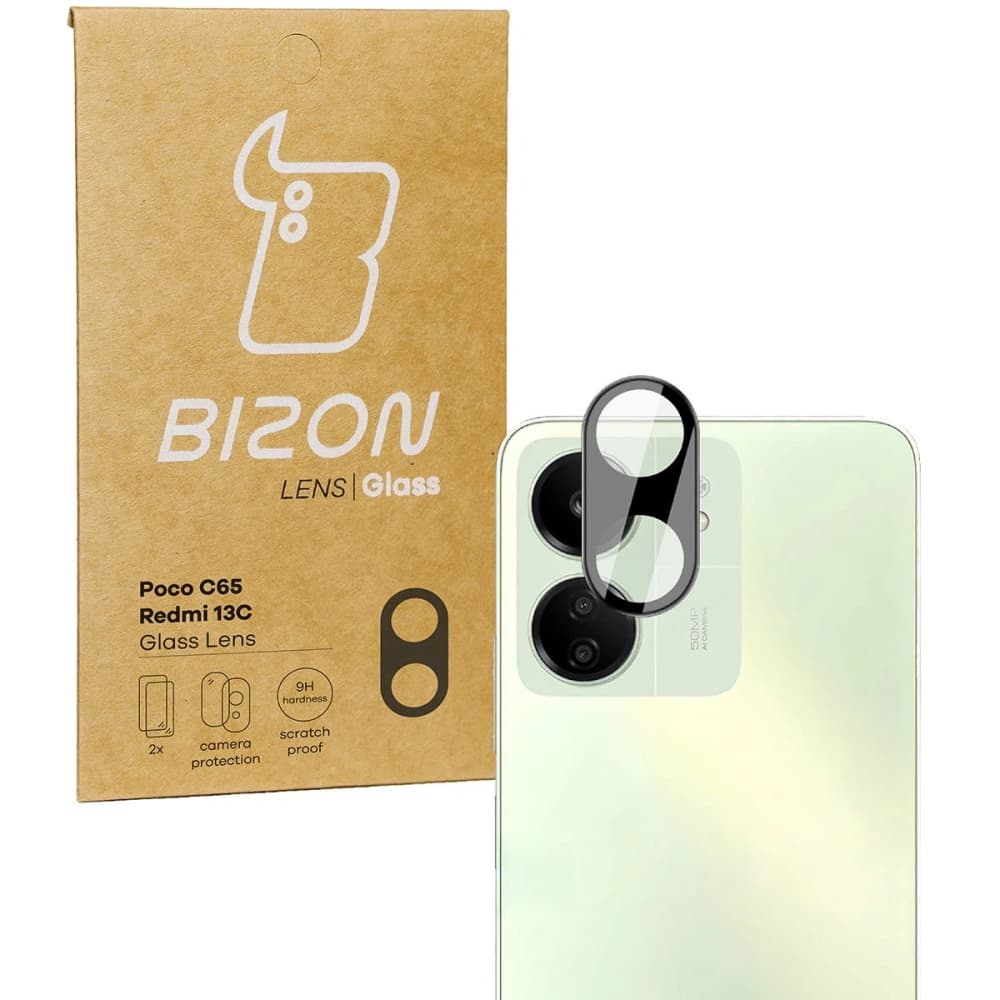 Bizon Glaslinse Redmi 13C/Poco C65 [2 PACK] - 1