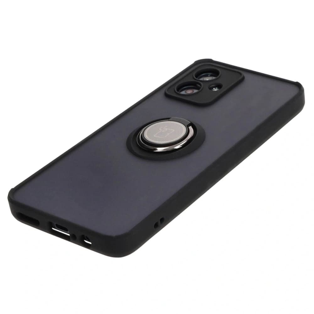 Bizon Case Hybrid Ring Motorola Moto G54 5G füstös színben, fekete kerettel - 3