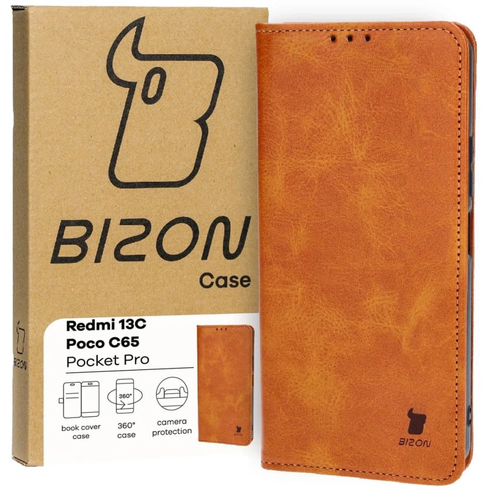 Bizon Case Pocket Pro Xiaomi Redmi 13C / Xiaomi Poco C65 brown - 1
