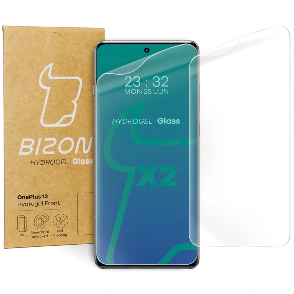 Bizon Glass Hydrogel Front OnePlus 12 [2 PACK] - 1