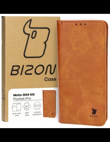 Bizon Case Pocket Pro Motorola Moto G54 5G maro