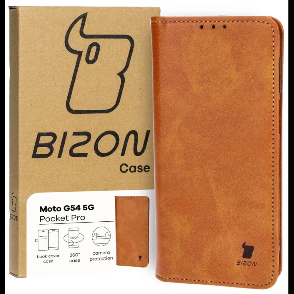 Bizon Case Pocket Pro Motorola Moto G54 5G maro - 1