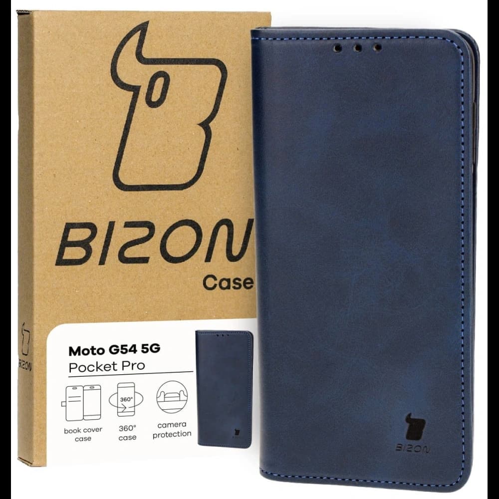 Bizon Case Pocket Pro Motorola Moto G54 5G marineblau - 1