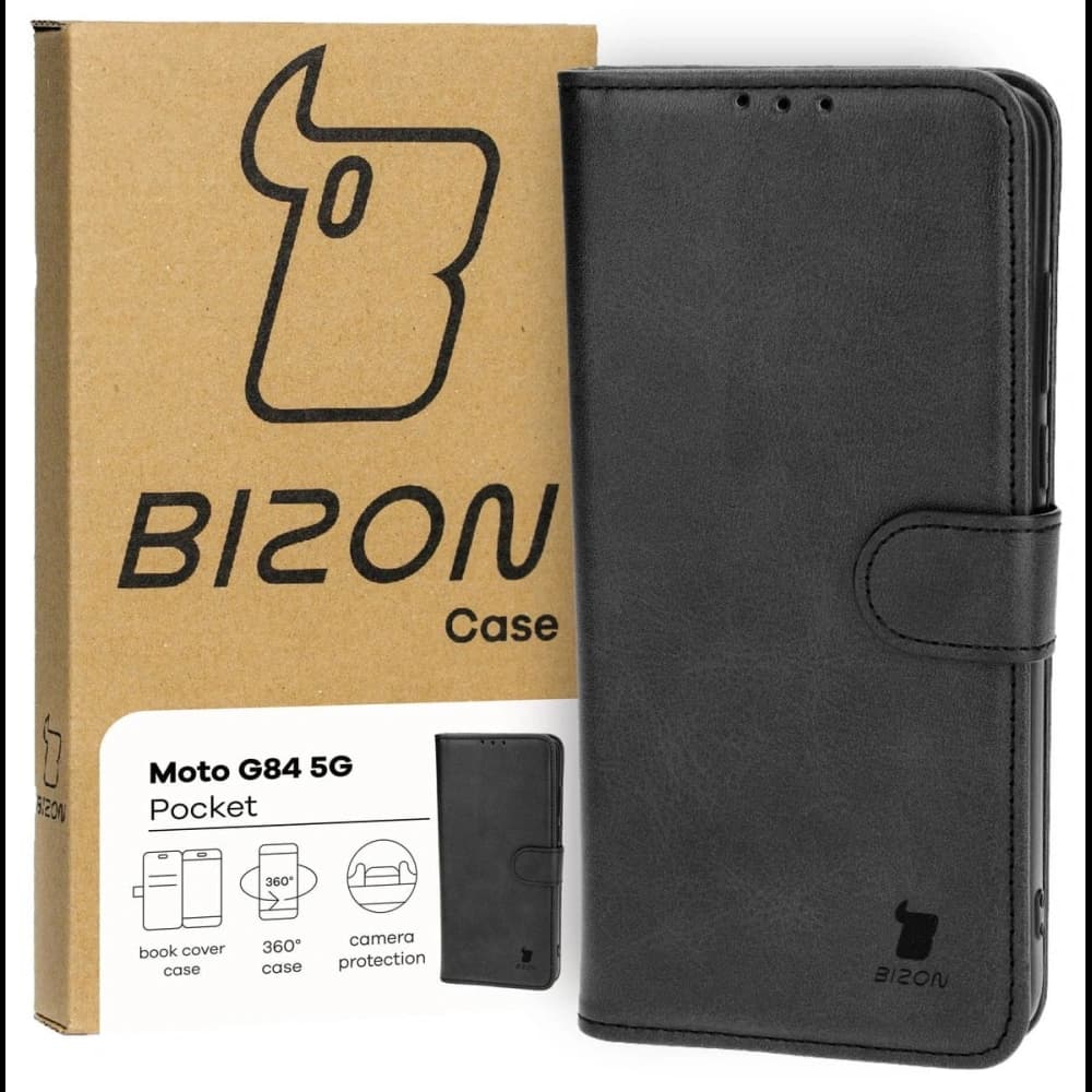 Bizon Case Pocket Motorola Moto G84 5G schwarz - 1
