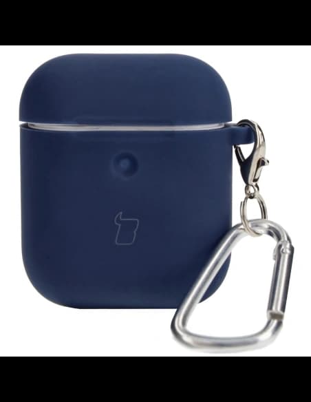 Bizon Case Fejhallgató Szilikon AirPods 1/2 sötétkék
