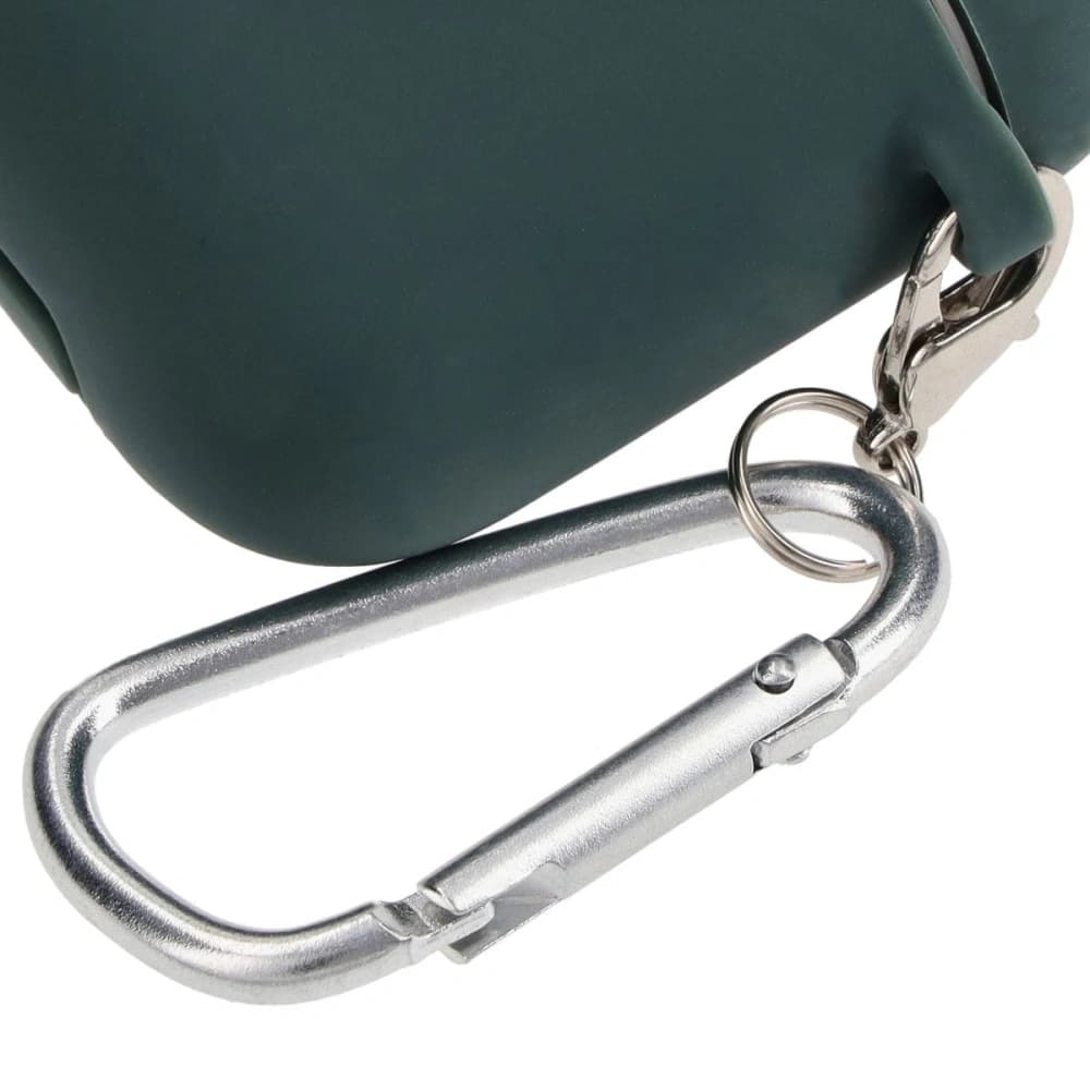 Bizon Case Fülhallgató Szilikon AirPods 1/2 sötét zöld - 5