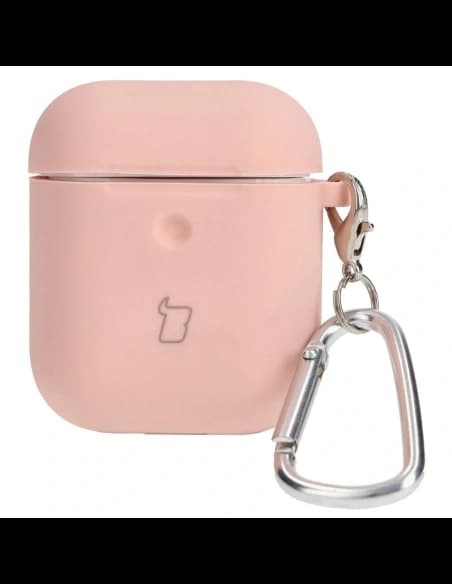 Bizon tok fejhallgatóhoz szilikon AirPods 1/2 világos rózsaszín