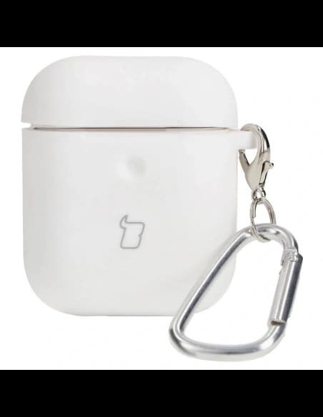 Bizon Case Fejhallgató Szilikon AirPods 1/2 fehér