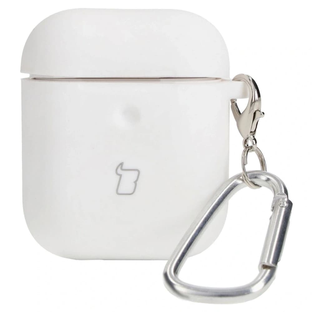 Bizon Case Fejhallgató Szilikon AirPods 1/2 fehér - 1