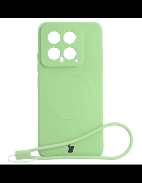 Bizon Case Silicone Magnetic Sq Xiaomi 14 light green