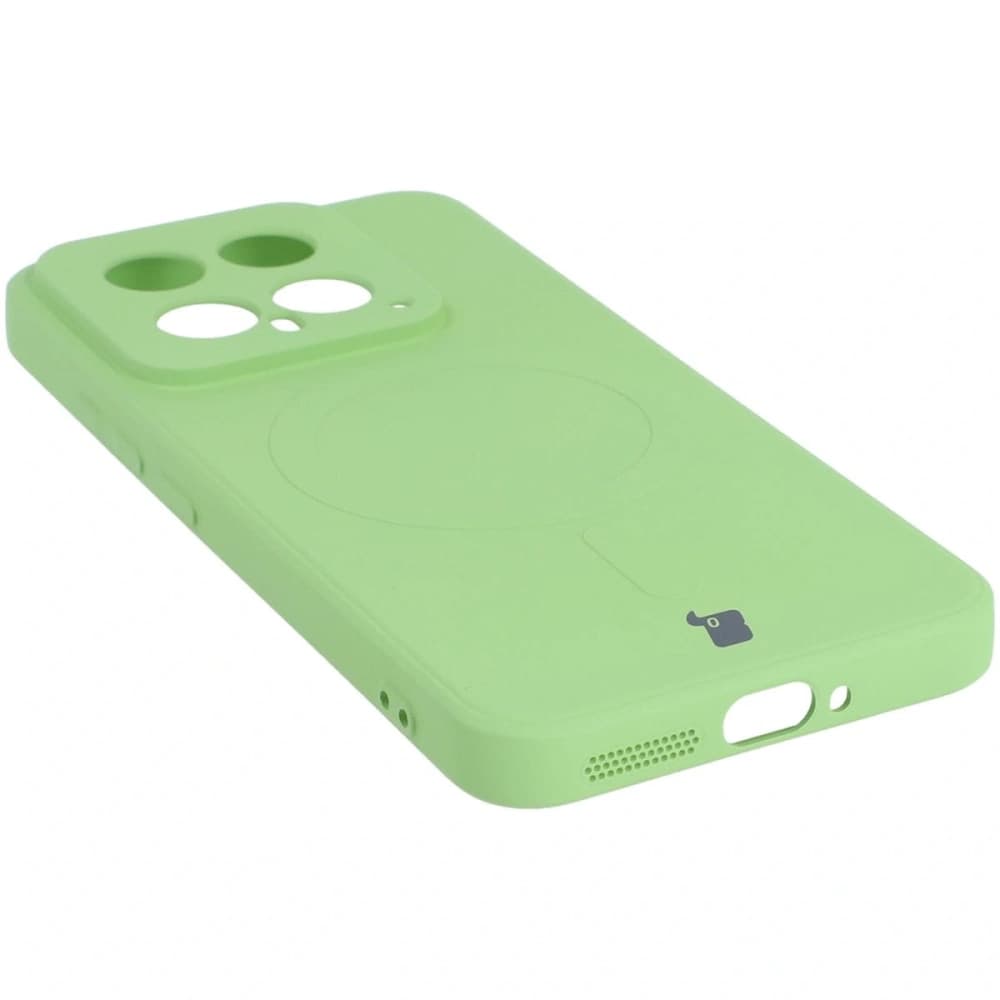 Bizon Case Silicone Magnetic Sq Xiaomi 14 verde deschis - 4
