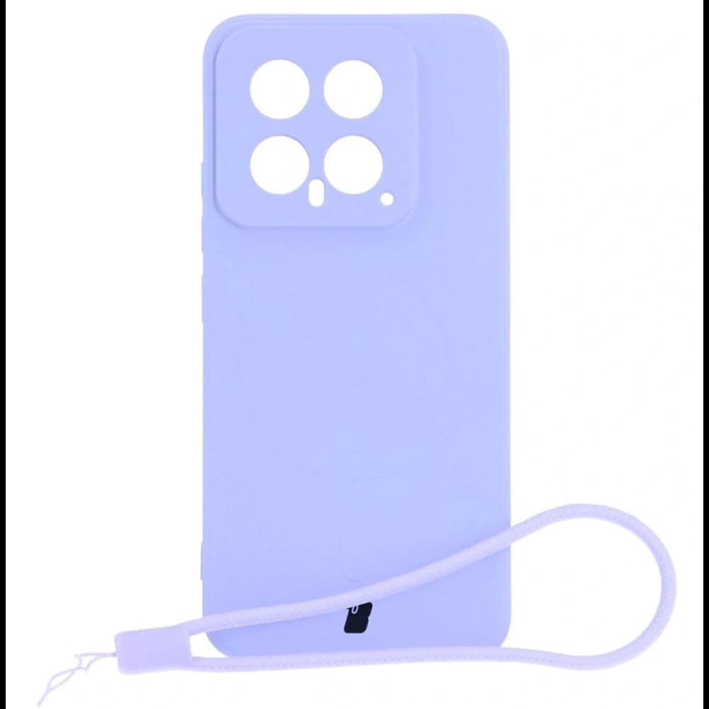 Bizon Case Silicone Magnetic Sq Xiaomi 14 violet deschis - 1