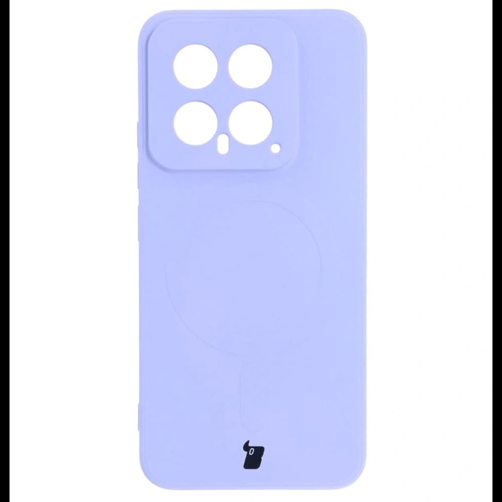 Bizon Case Silicone Magnetic Sq Xiaomi 14 violet deschis - 2