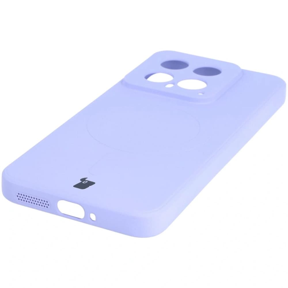 Bizon Case Silicone Magnetic Sq Xiaomi 14 violet deschis - 3