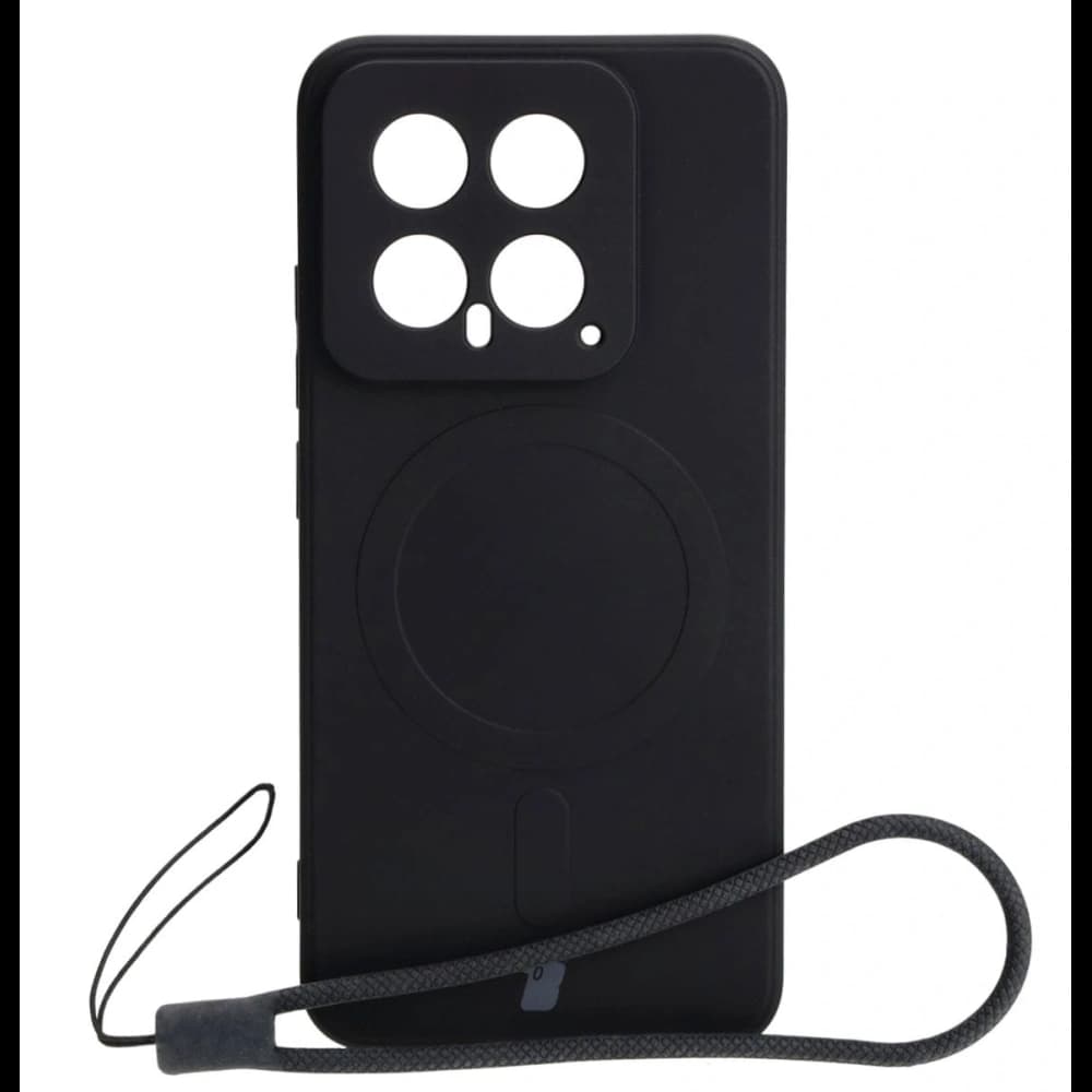 Etui Bizon Case Silicone Magnetic Sq do Xiaomi 14 černé - 1