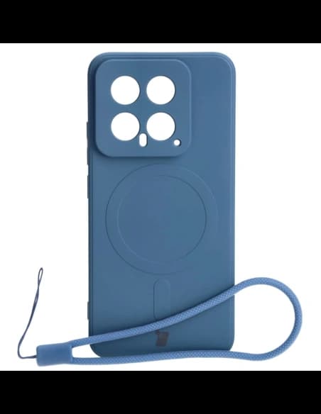 Bizon Case Silicone Magnetic Sq Xiaomi 14 navy blue