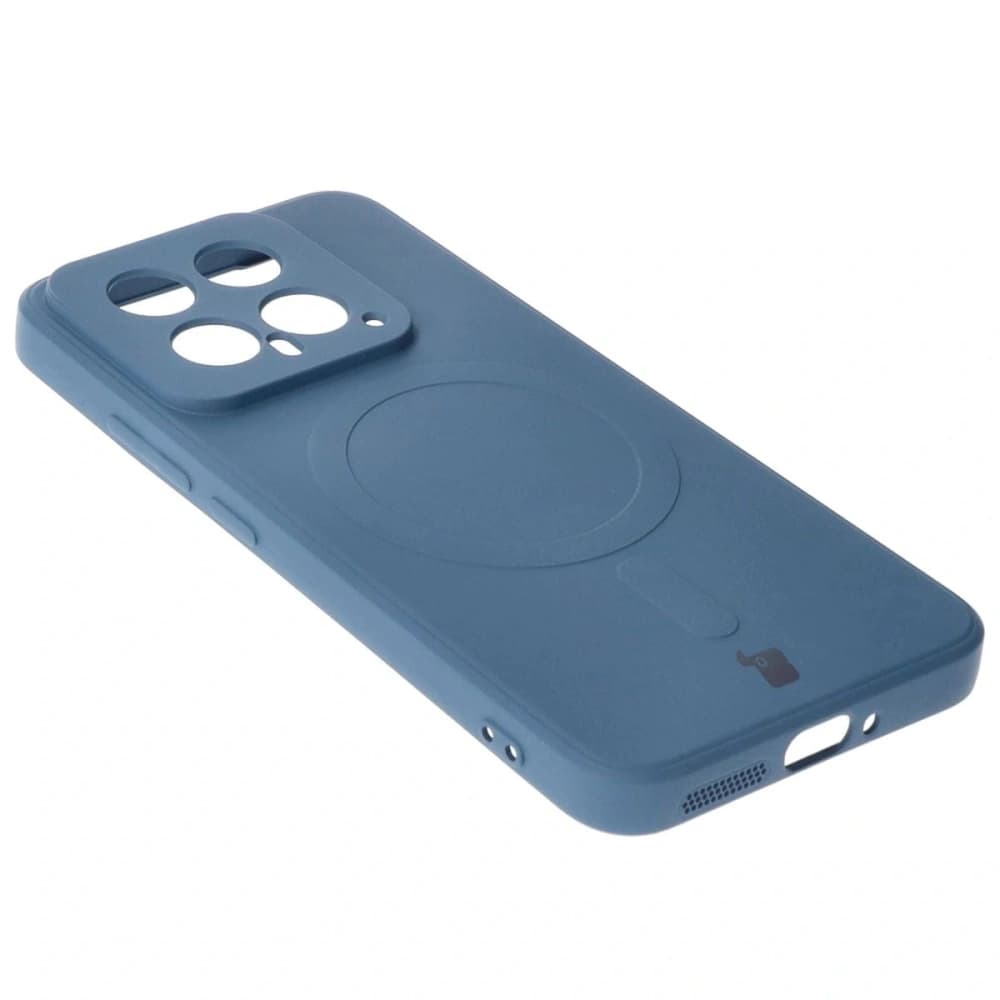 Bizon Case Silikon Magnetic Sq Xiaomi 14 marineblau - 4