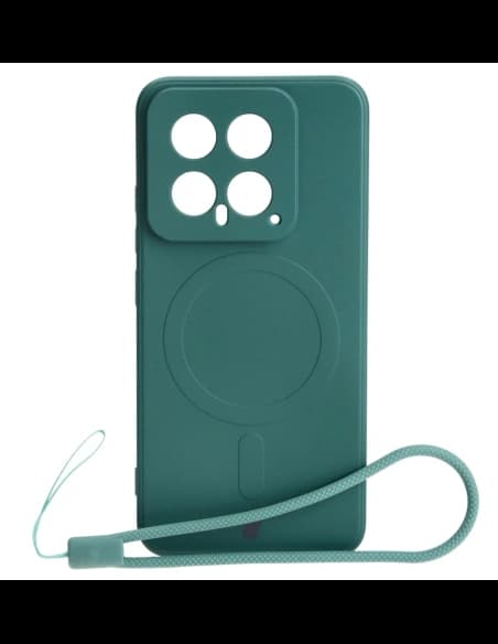 Bizon Case Silicone Magnetic Sq Xiaomi 14 dark green