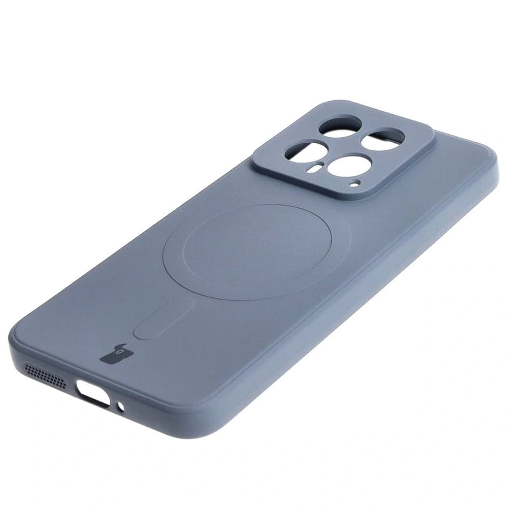 Bizon Case Silicone Magnetic Sq Xiaomi 14 grey - 3