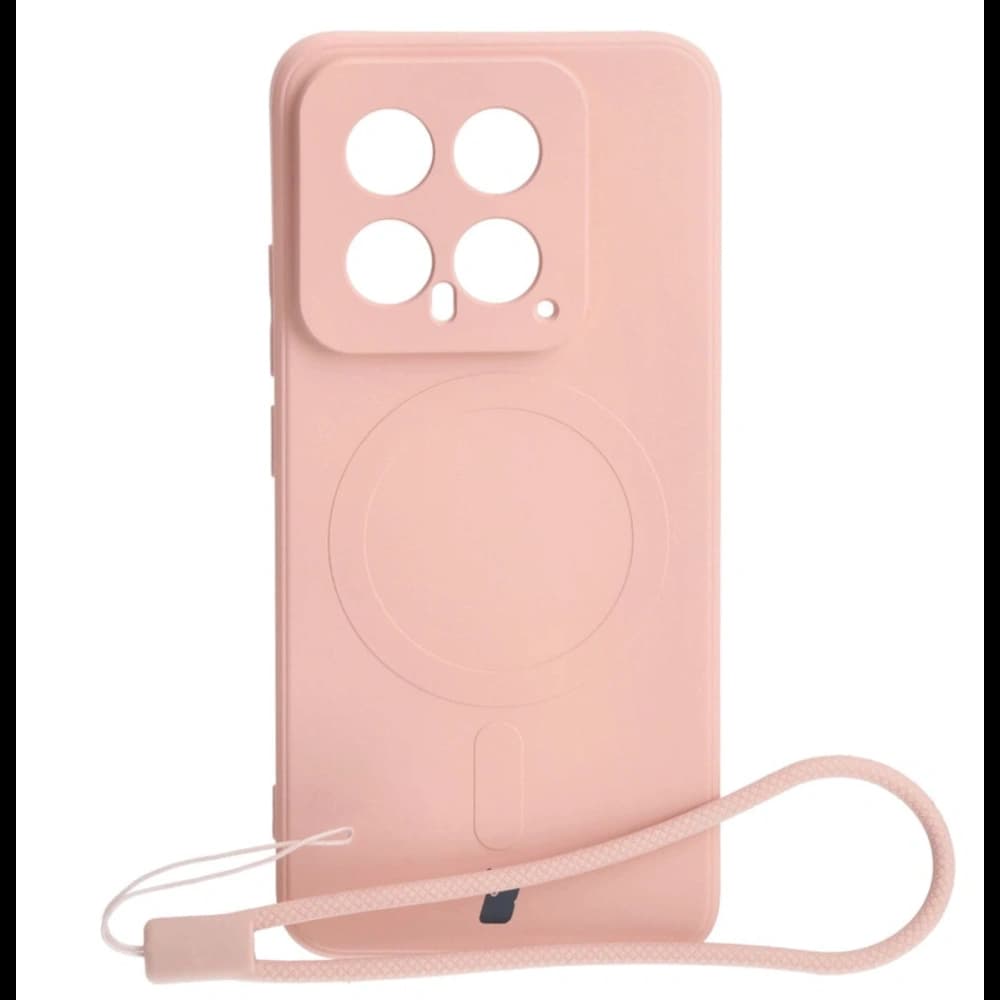 Bizon Case Silicone Magnetic Sq Xiaomi 14 light pink - 1