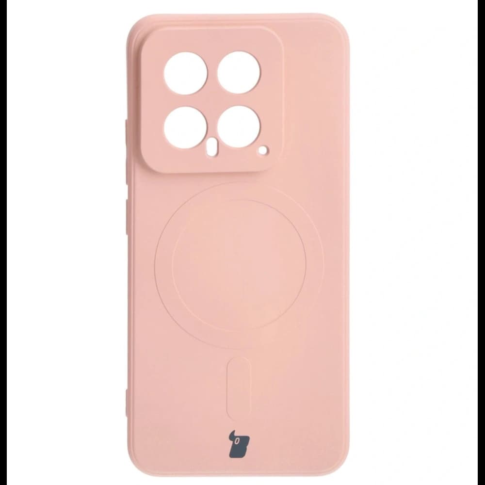Bizon Case Silicone Magnetic Sq Xiaomi 14 light pink - 2