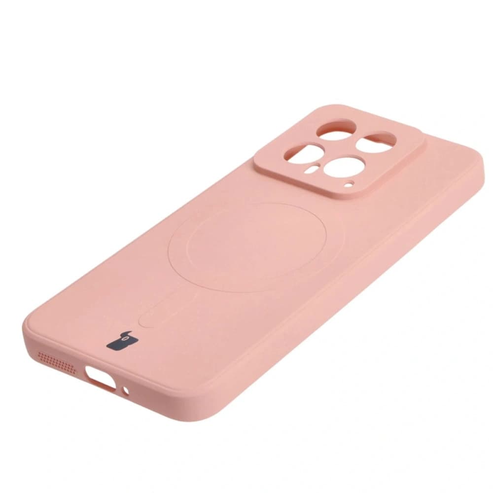 Bizon Case Silicone Magnetic Sq Xiaomi 14 light pink - 3