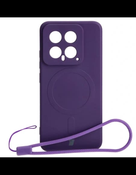 Bizon Case Silicone Magnetic Sq Xiaomi 14 plum