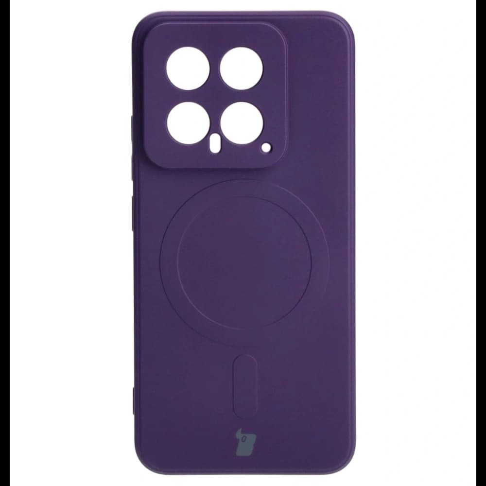 Bizon Case Silicone Magnetic Sq Xiaomi 14 plum - 2