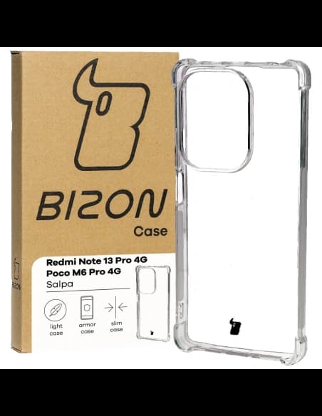 Bizon Case Salpa Xiaomi Poco M6 Pro 4G / Xiaomi Redmi Note 13 Pro 4G clar