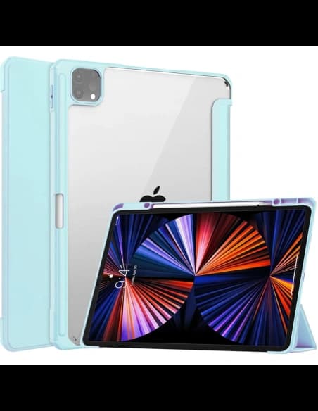 Etui Bizon Case Tab Clear Matt do Apple iPad Pro 12.9 2022/2021/2020/2018 błękitne