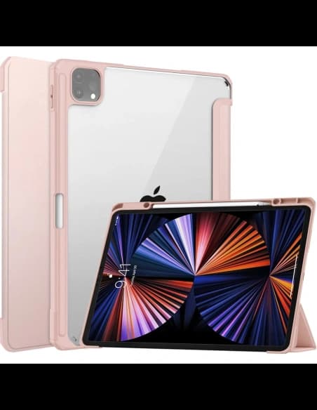 Bizon Case Tab Clear Matt Apple iPad Pro 12.9 2022/2021/2018 roz auriu