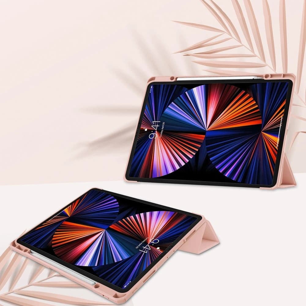 Etui Bizon Case Tab Clear Matt do Apple iPad Pro 12.9 2022/2021/2018 růžovo-zlaté - 2