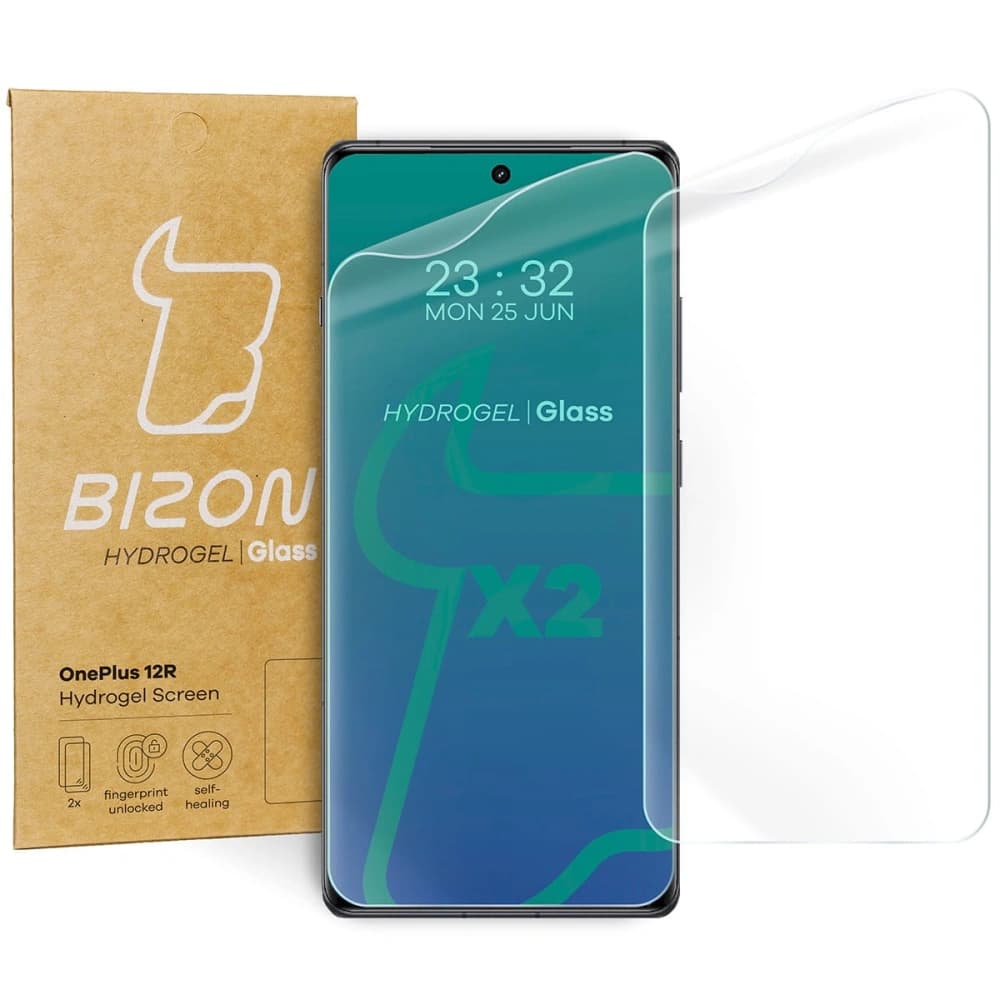 Bizon Glass Hydrogel Front OnePlus 12R [2 PACK] - 1