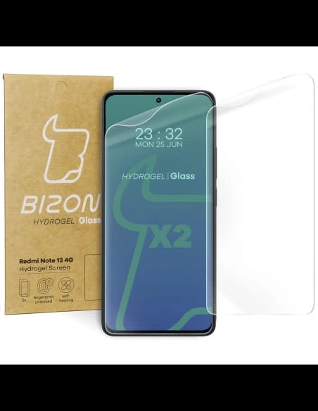 Bizon Glass Hydrogel Előlapi Redmi Note 13 4G [2 PACK]