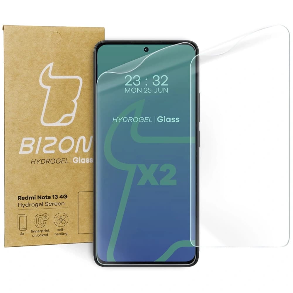 Bizon Glass Hydrogel Előlapi Redmi Note 13 4G [2 PACK] - 1