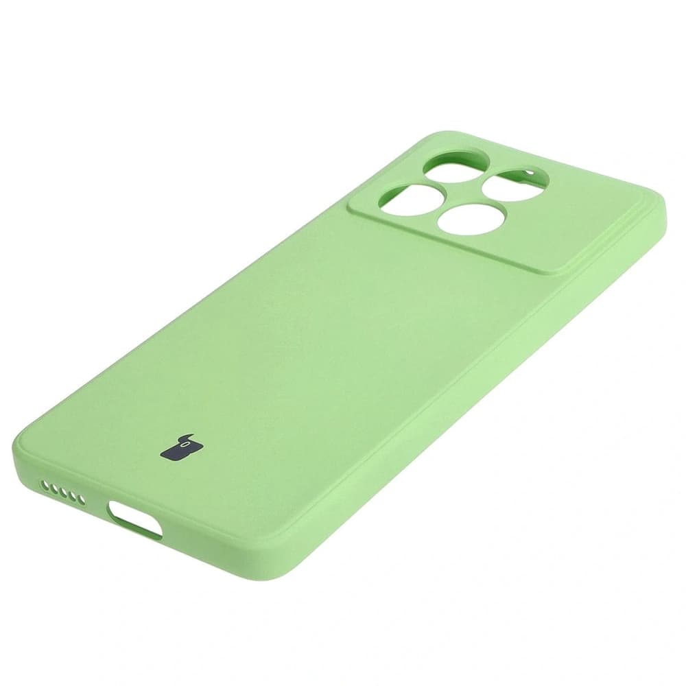Bizon Case Silicone Sq Xiaomi Poco X6 Pro light green - 3