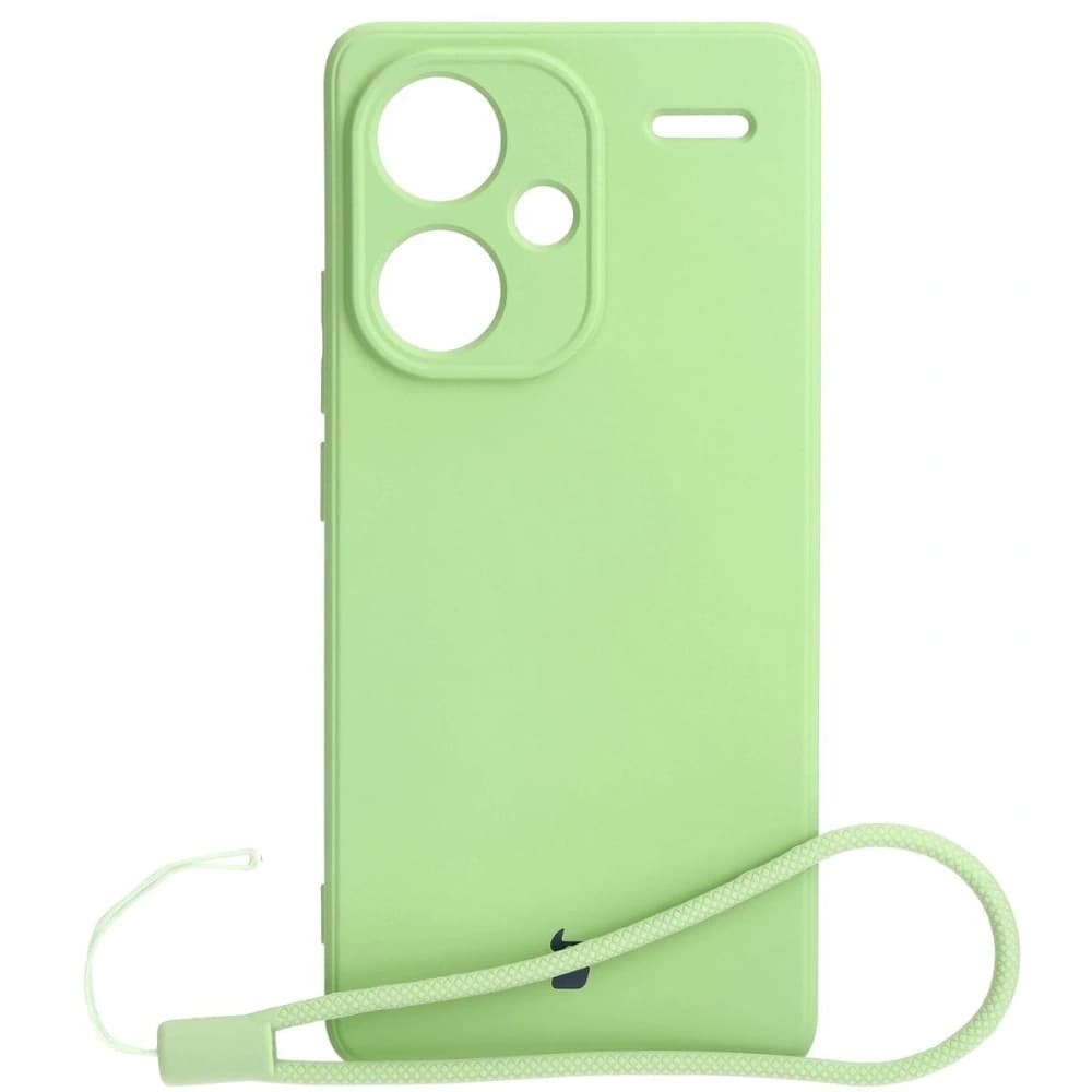Etui Bizon Case Silicone Sq do Xiaomi Redmi Note 13 Pro+ 5G jasně zelené - 1