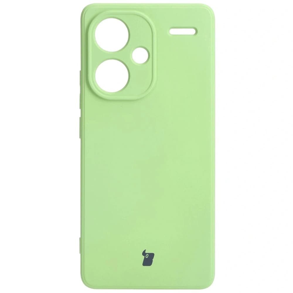 Etui Bizon Case Silicone Sq do Xiaomi Redmi Note 13 Pro+ 5G jasně zelené - 2