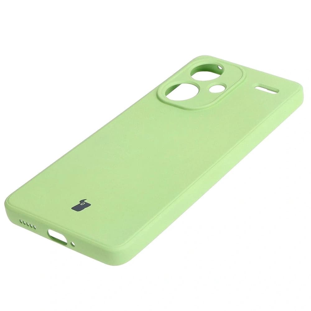 Etui Bizon Case Silicone Sq do Xiaomi Redmi Note 13 Pro+ 5G jasně zelené - 3