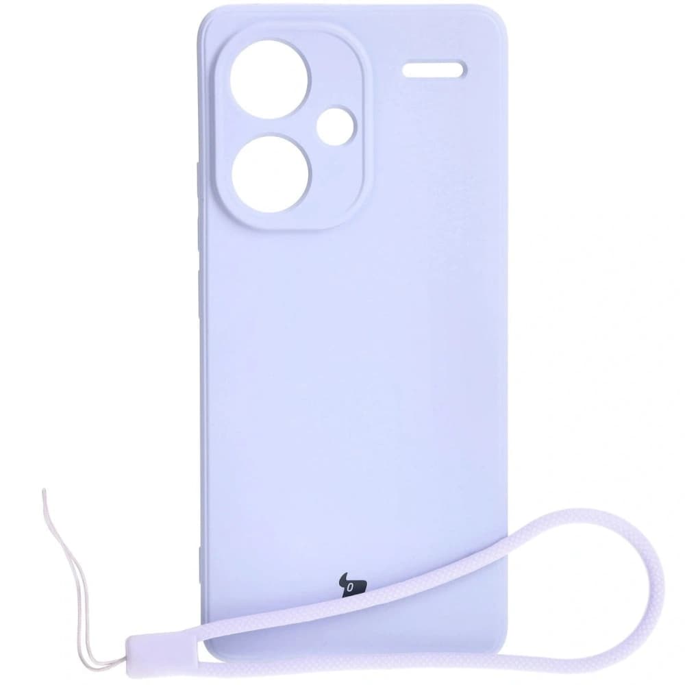Etui Bizon Case Silicone Sq do Xiaomi Redmi Note 13 Pro+ 5G jasnofialové