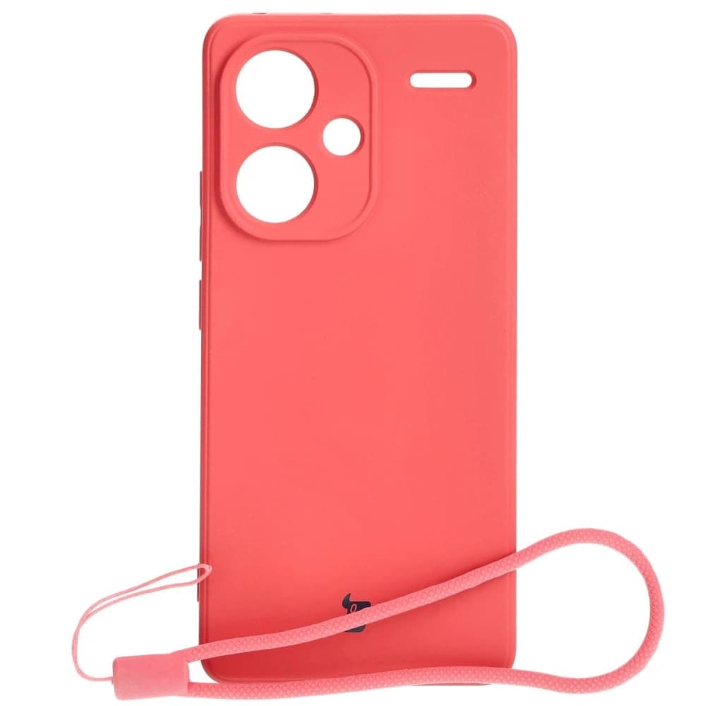 Etui Bizon Case Silicone Sq do Xiaomi Redmi Note 13 Pro+ 5G špinavá růžová - 1