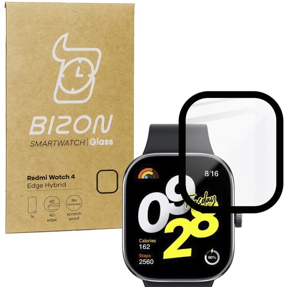 Bizon Glass Watch Edge Hybrid Redmi Watch 4 black - 1
