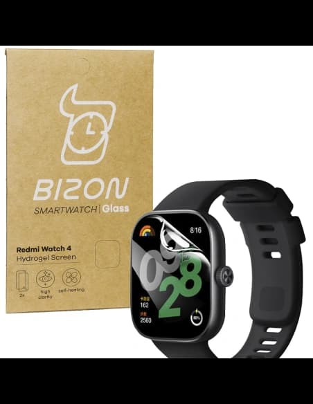 Bizon Glass Watch Hydrogel Redmi Watch 4 [2 PACK]